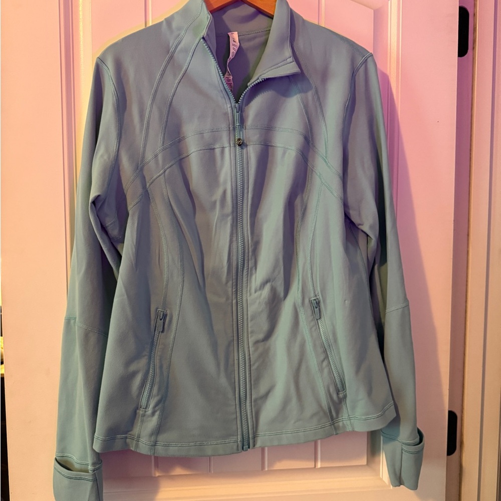 Lululemon define luon jacket size 16 in tidal teal *small spot•
